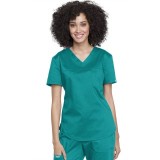 WW657 Workwear Revolution Tuckable O.R. V-Neck Top by Cherokee
