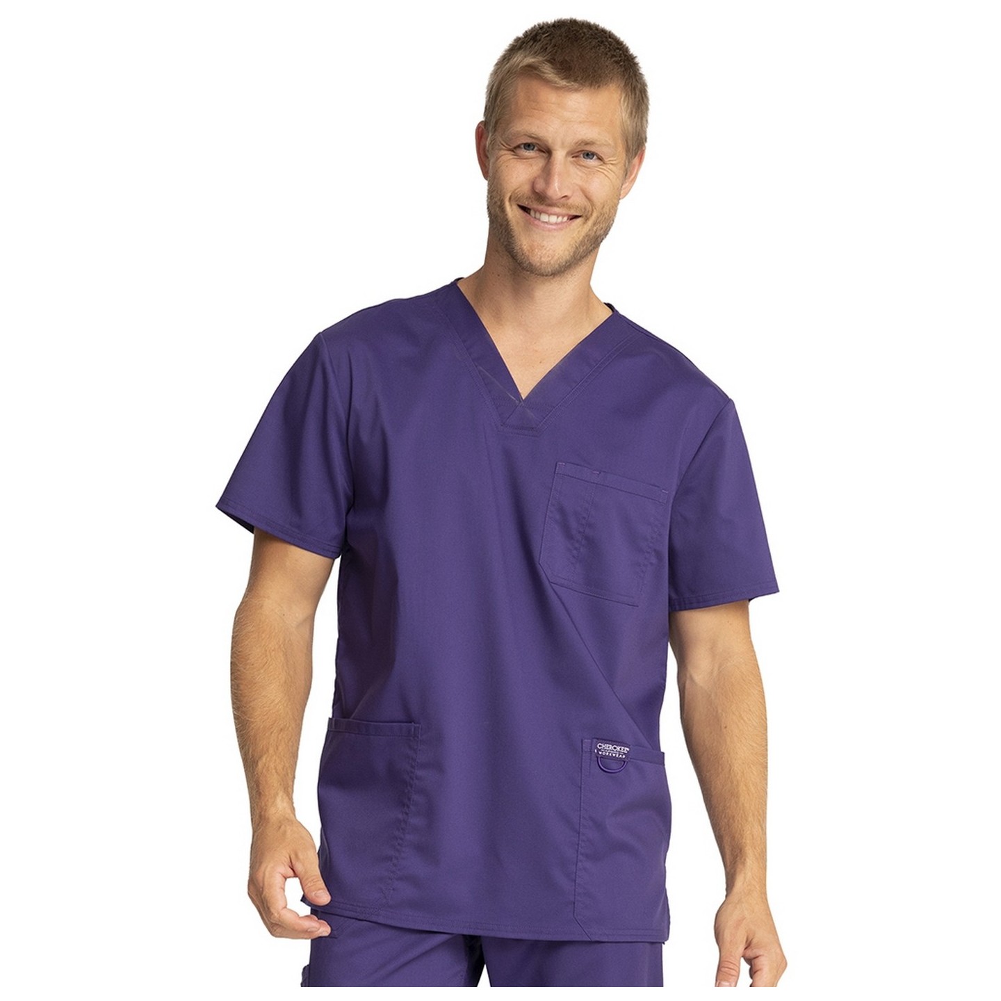 WW670 Workwear Revolution Men's 3 Pocket V-Neck Top by Cherokee