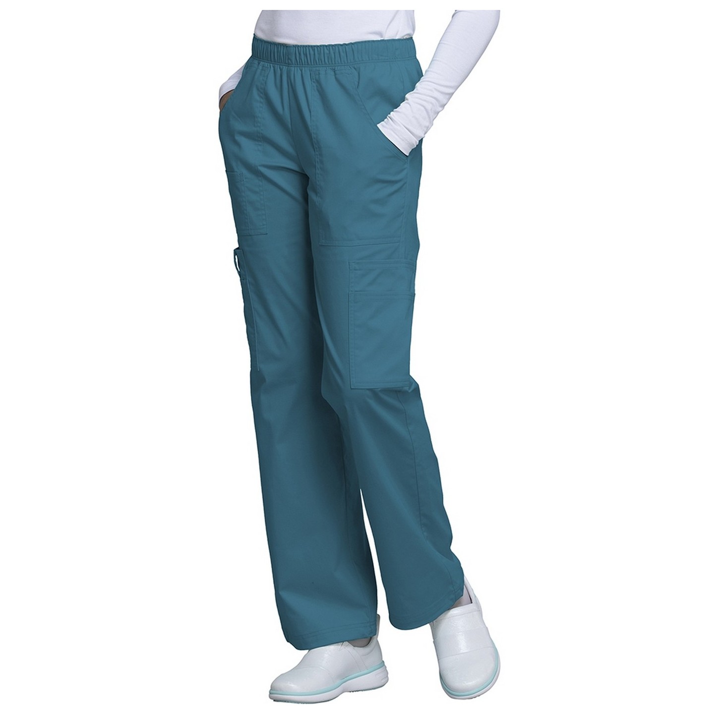 4005 Workwear Core Stretch Straight Leg Pant with Elastic Waist by Cherokee