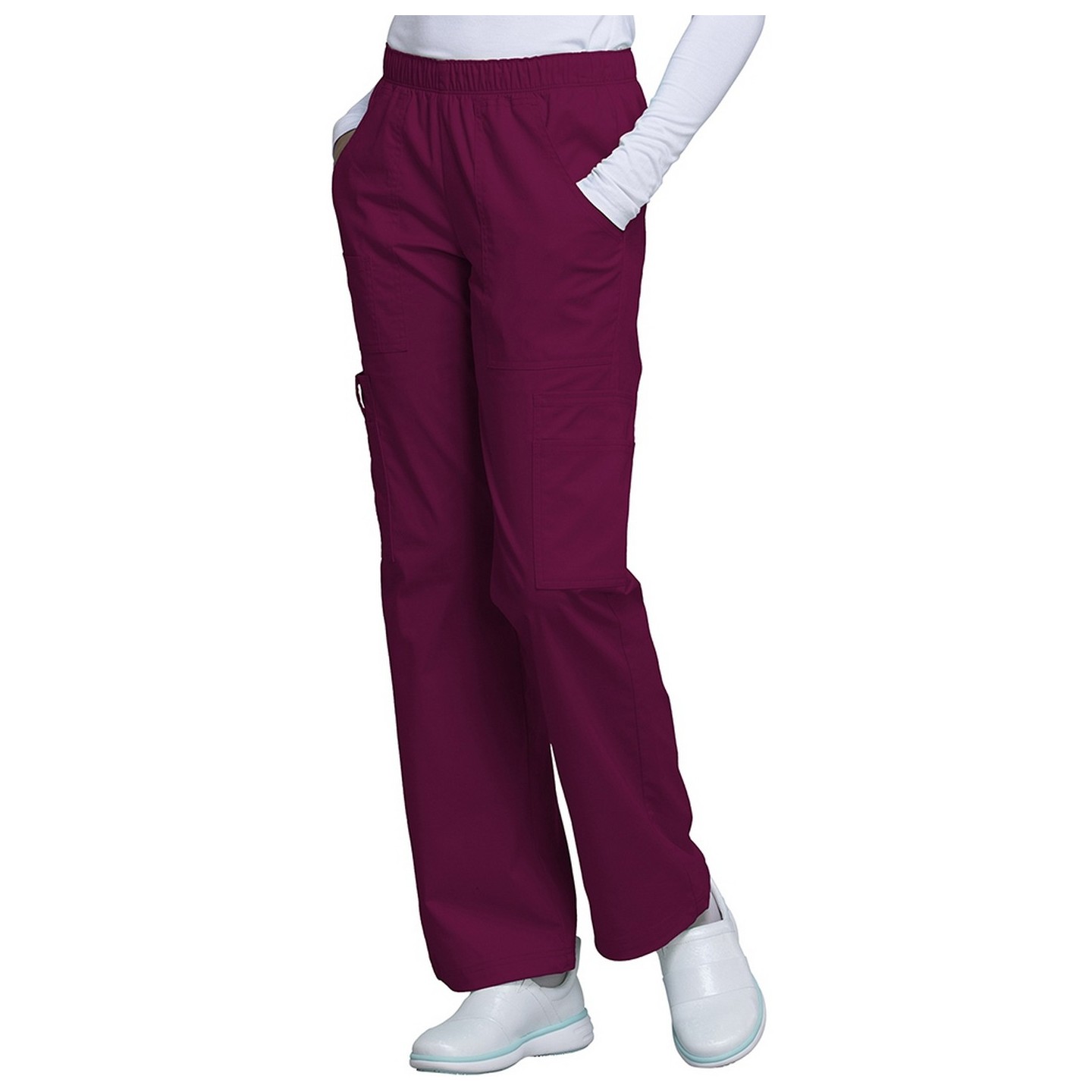 4005 Workwear Core Stretch Straight Leg Pant with Elastic Waist by Cherokee