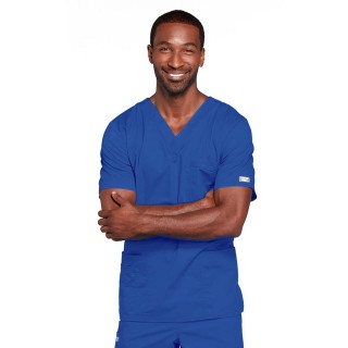 4725 Workwear Core Stretch Haut à Col en V Unisexe avec 4 Poches par Cherokee