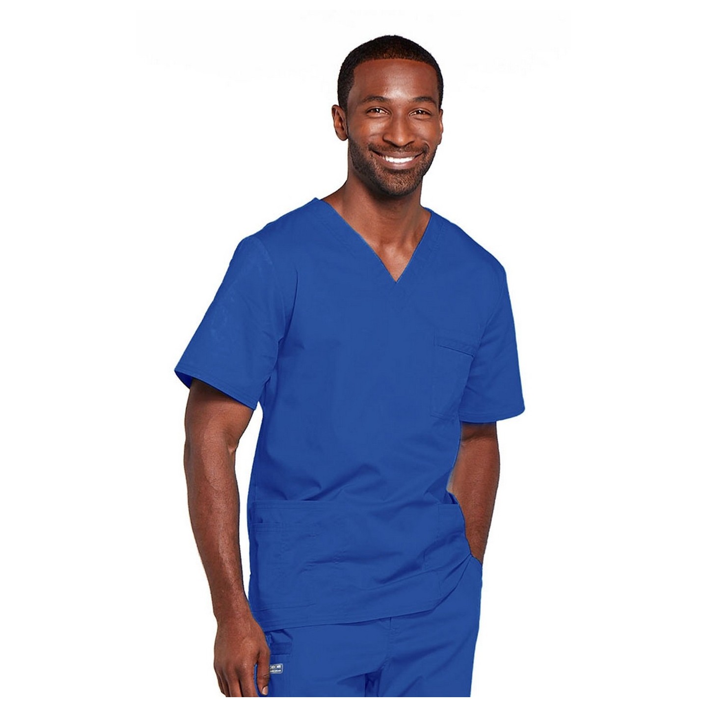 4725 Workwear Core Stretch Unisex V-Neck 4 Pocket Top by Cherokee