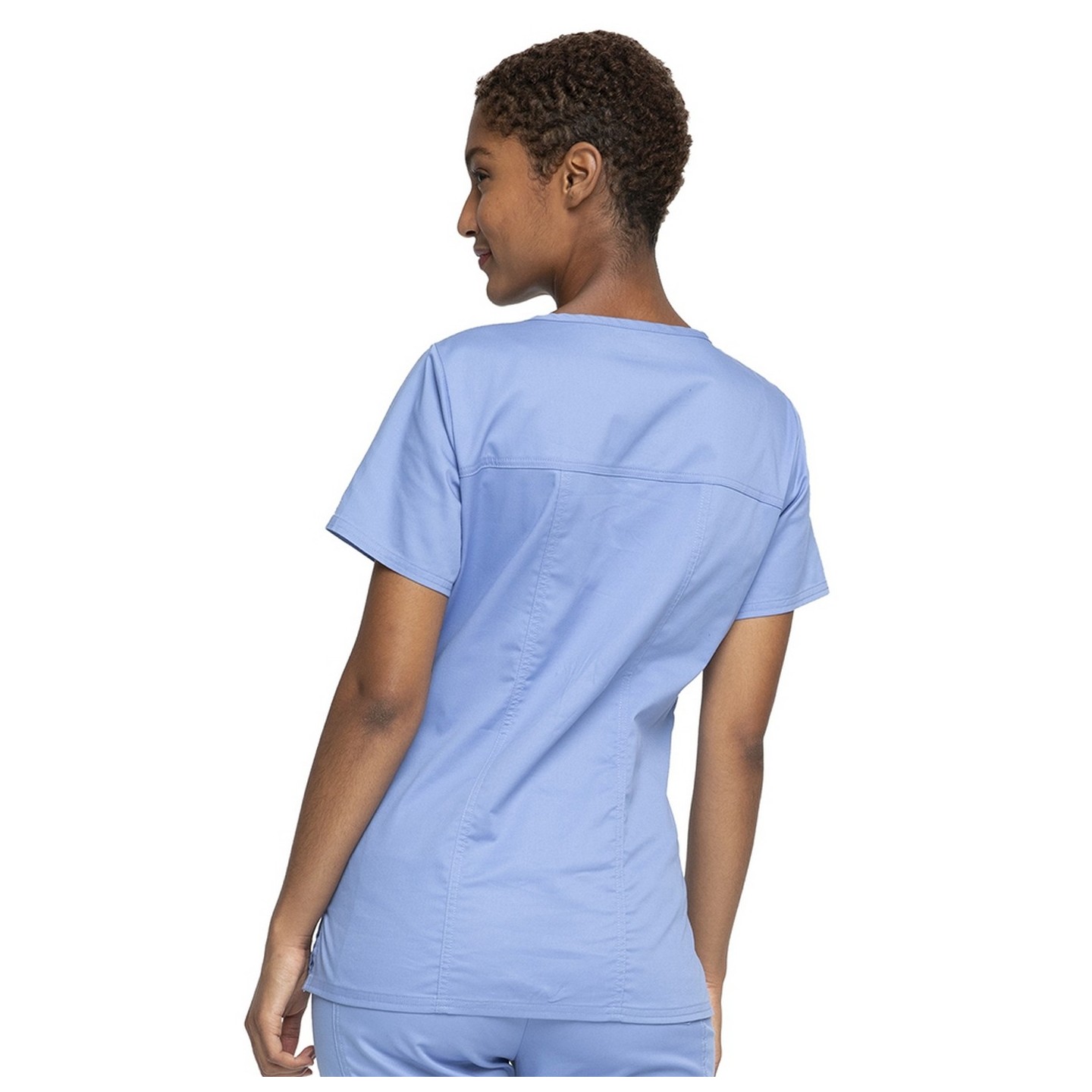 4727 Workwear Core Stretch 3 Pocket V-Neck Top with Back Yoke by Cherokee