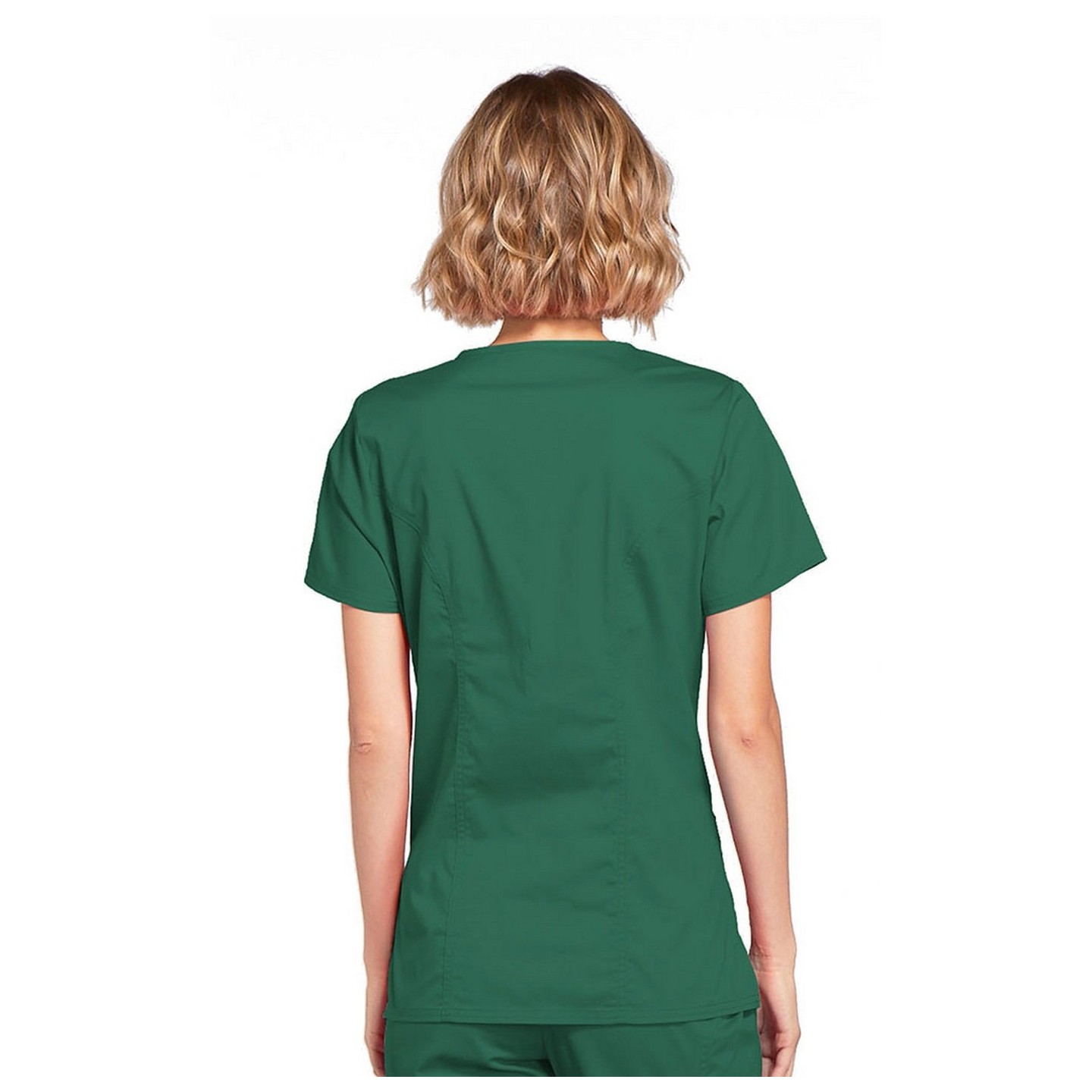 4728 Workwear Core Stretch Mock Wrap Top with 3 Pockets by Cherokee