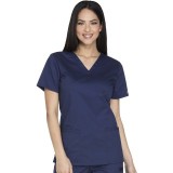 WW630 Workwear Core Stretch 3 Pocket V-Neck Top by Cherokee