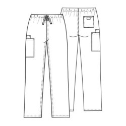4100 Workwear Originals Straight Leg 3 Pocket Unisex Pant by Cherokee