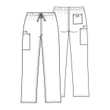 4100 Workwear Originals Straight Leg 3 Pocket Unisex Pant by Cherokee