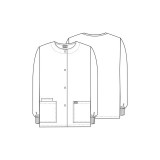 4350 Workwear Originals Snap Front Warm Up Jacket by Cherokee