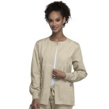 4350 Workwear Originals Snap Front Warm Up Jacket by Cherokee