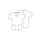 4700 Workwear Originals Haut à Col en V et Manches Dolman par Cherokee