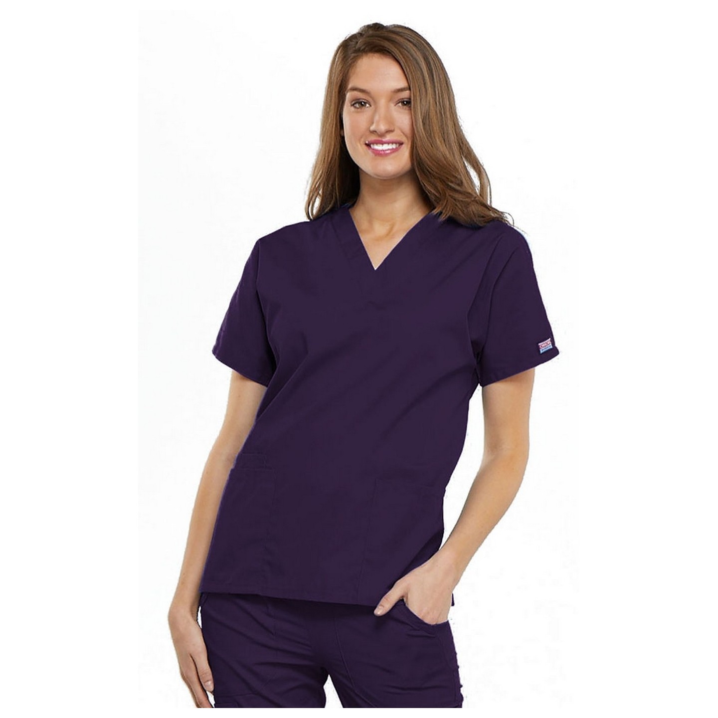 4700 Workweark Originals V-Neck Dolman Sleeve Top by Cherokee