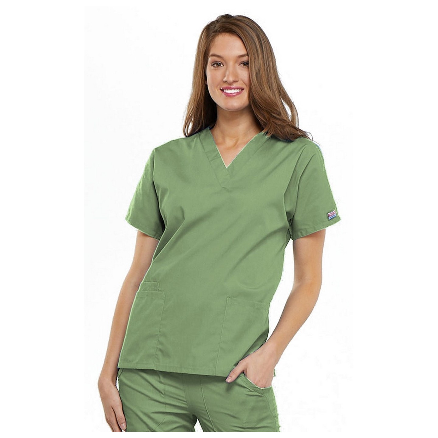 4700 Workweark Originals V-Neck Dolman Sleeve Top by Cherokee