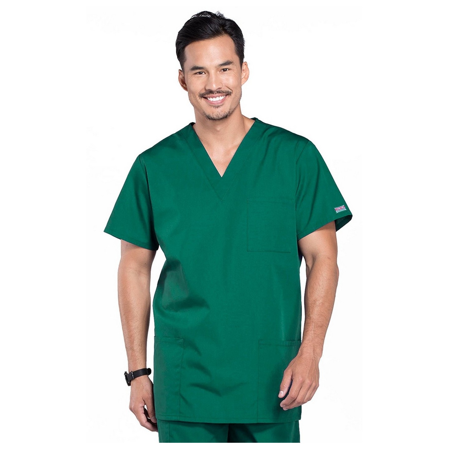 4876 Workwear Originals Haut à Col en V Unisexe avec 3 Poches par Cherokee