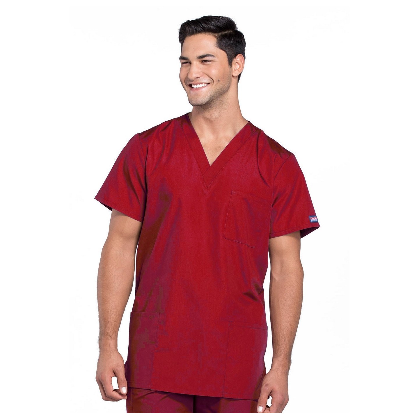 4876 Workwear Originals Haut à Col en V Unisexe avec 3 Poches par Cherokee