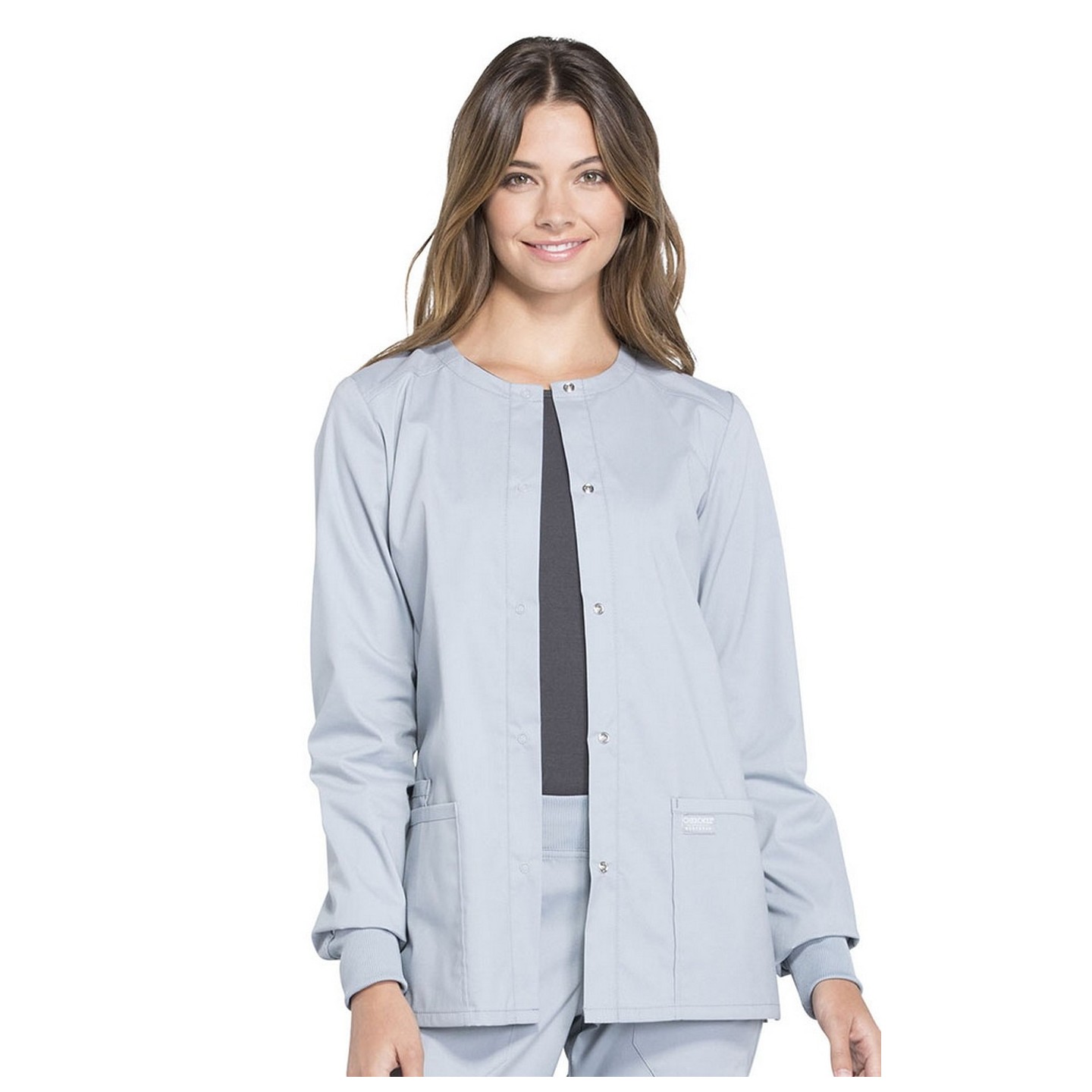 WW340 Workwear Professionals Veste d'Échauffement à Fermature de Pression avec 3 Poches par Cherokee