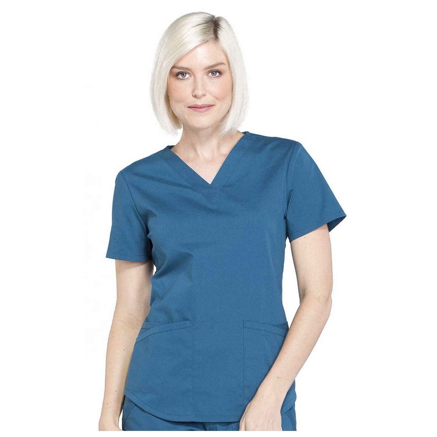 WW665 Workwear Professionals 3 Pocket V-Neck Top by Cherokee