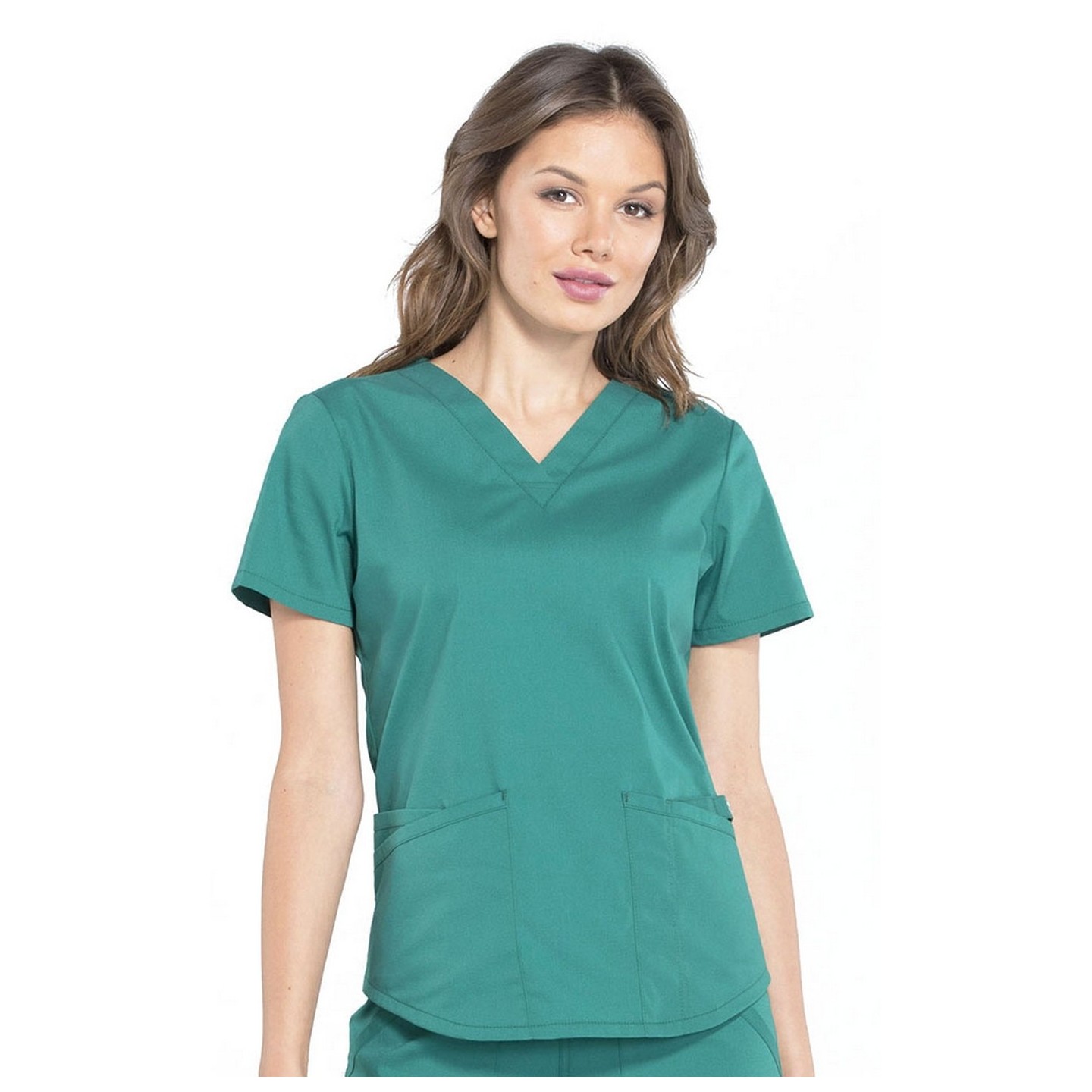 WW665 Workwear Professionals 3 Pocket V-Neck Top by Cherokee