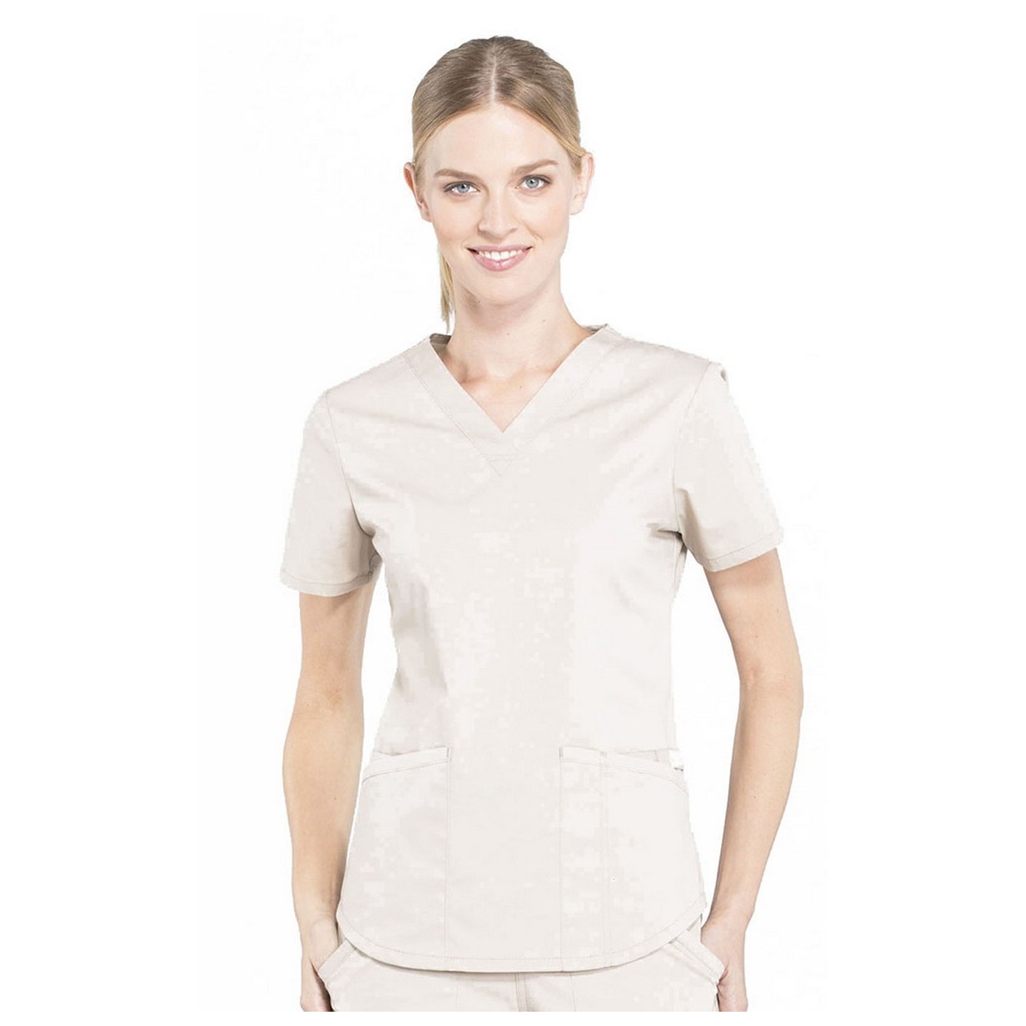 WW665 Workwear Professionals 3 Pocket V-Neck Top by Cherokee