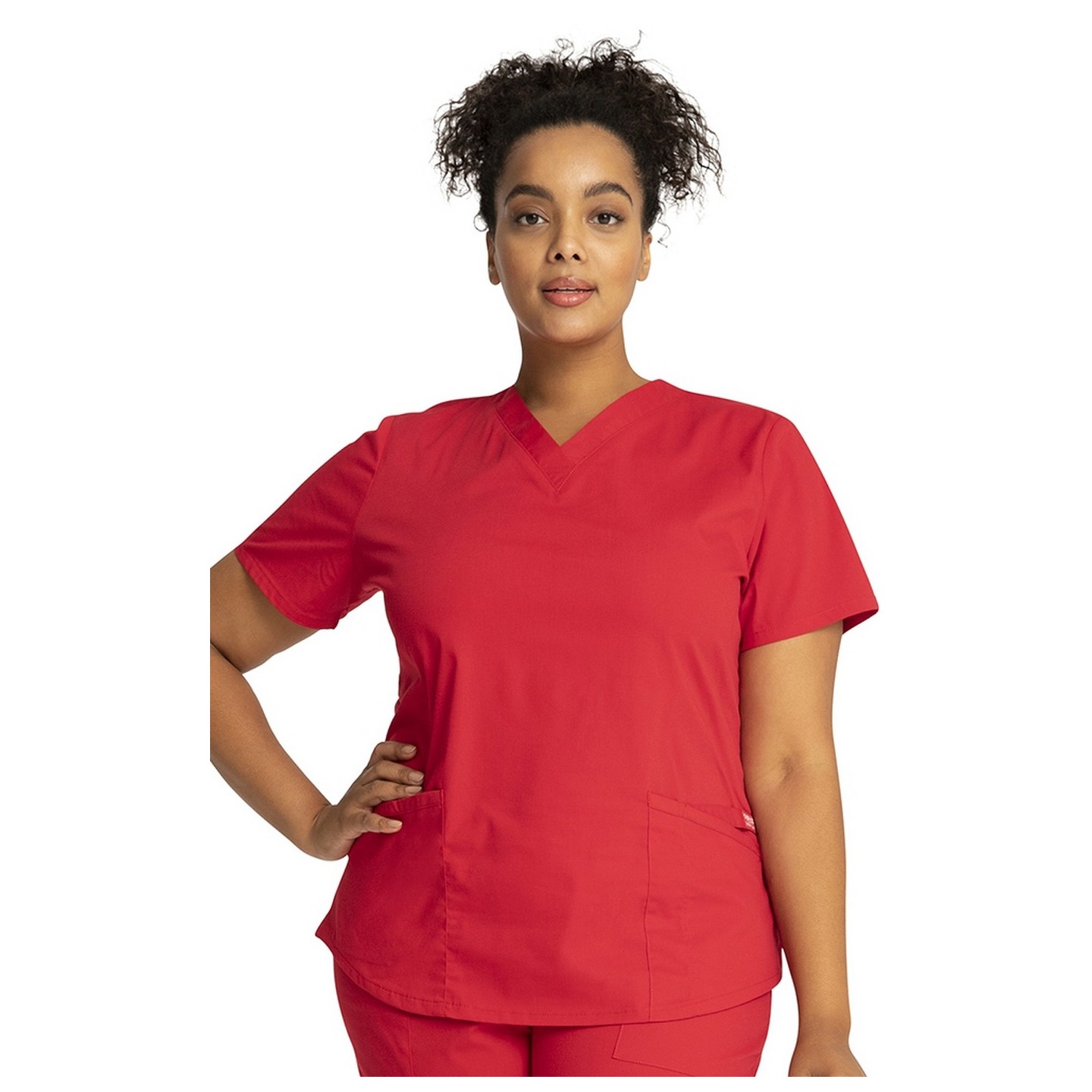 WW665 Workwear Professionals 3 Pocket V-Neck Top by Cherokee