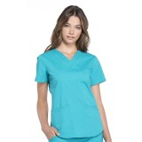 WW665 Workwear Professionals 3 Pocket V-Neck Top by Cherokee