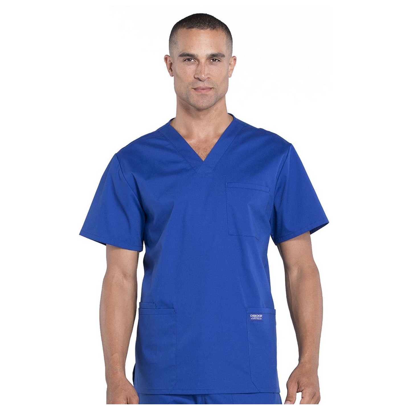 WW695 Workwear Professionals Men's 4 Pocket V-Neck Top by Cherokee
