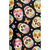 9810 Maevn Haut à Col en V Imprimé pour Femmes - Sugar Skull Dreams