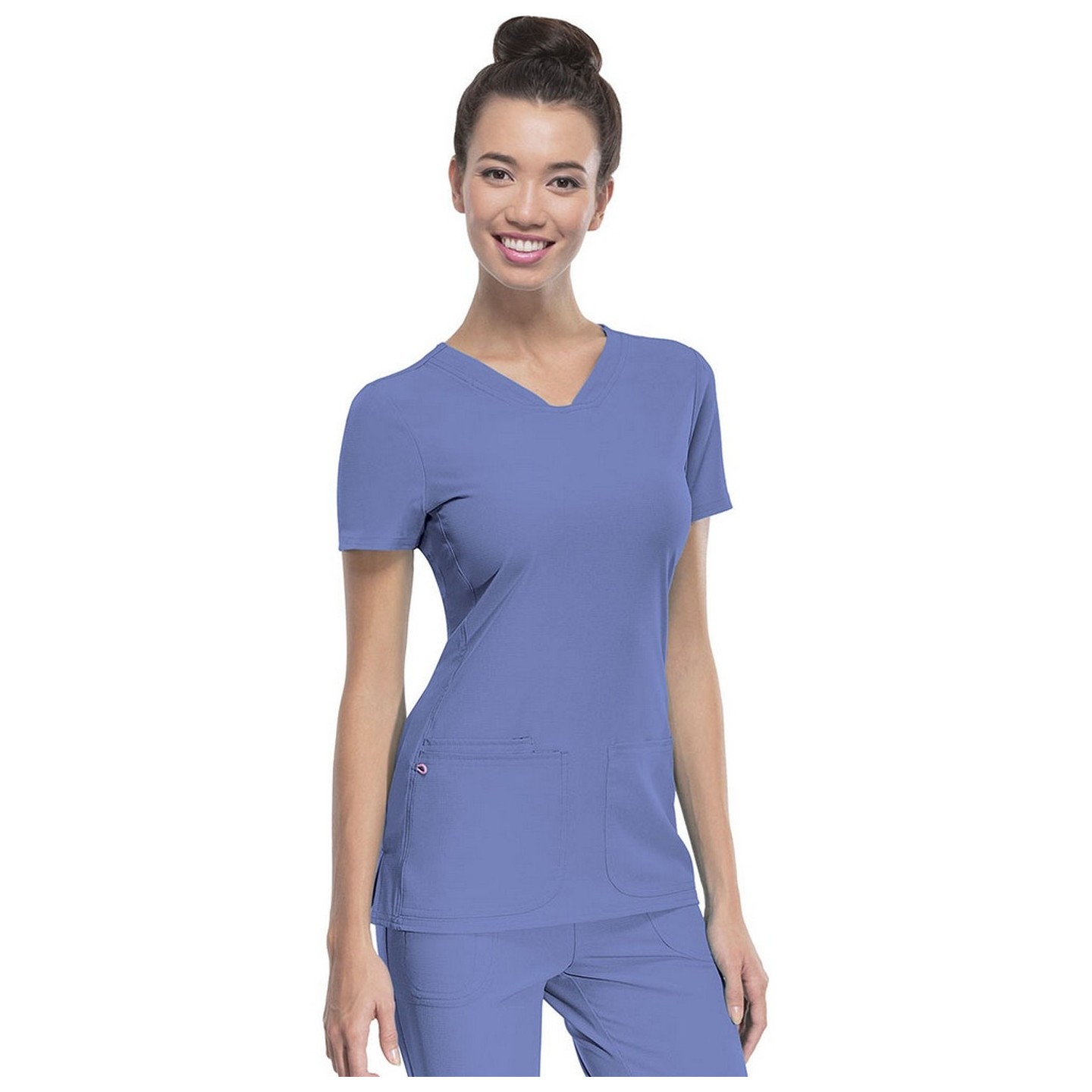 20710 Break on Through V-Neck 3 Pocket Top from HeartSoul