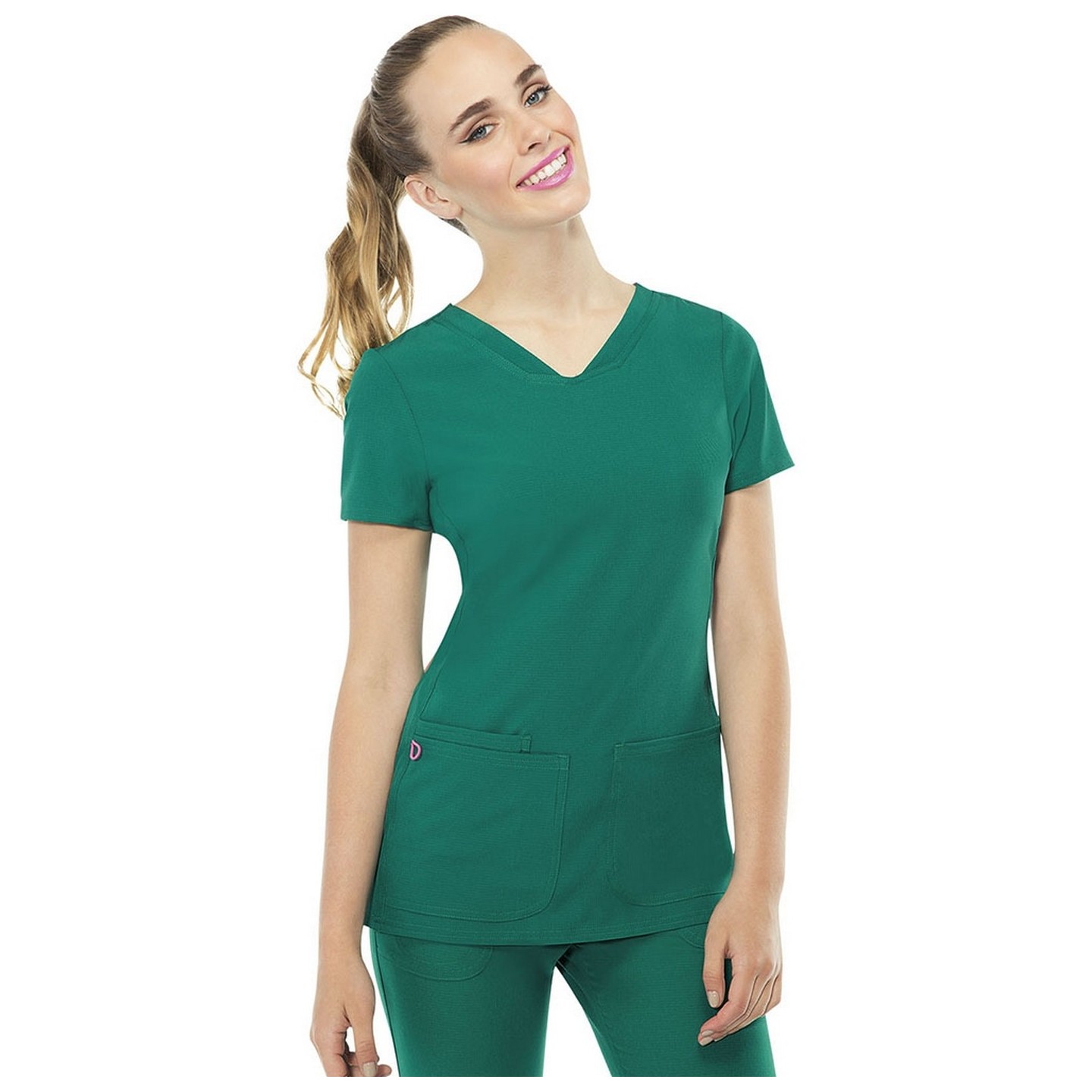 20710 Break on Through V-Neck 3 Pocket Top from HeartSoul