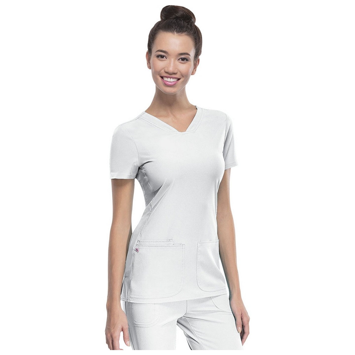 20710 Break on Through V-Neck 3 Pocket Top from HeartSoul