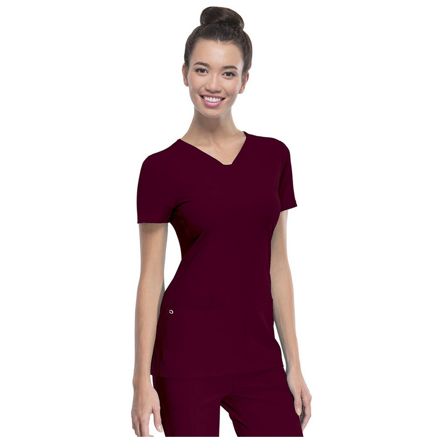 20710 Break on Through V-Neck 3 Pocket Top from HeartSoul