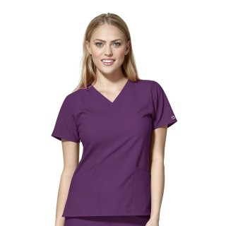 *FINAL SALE XS 6255 W123 by WonderWink - Women's Basic V-neck Scrub Tops