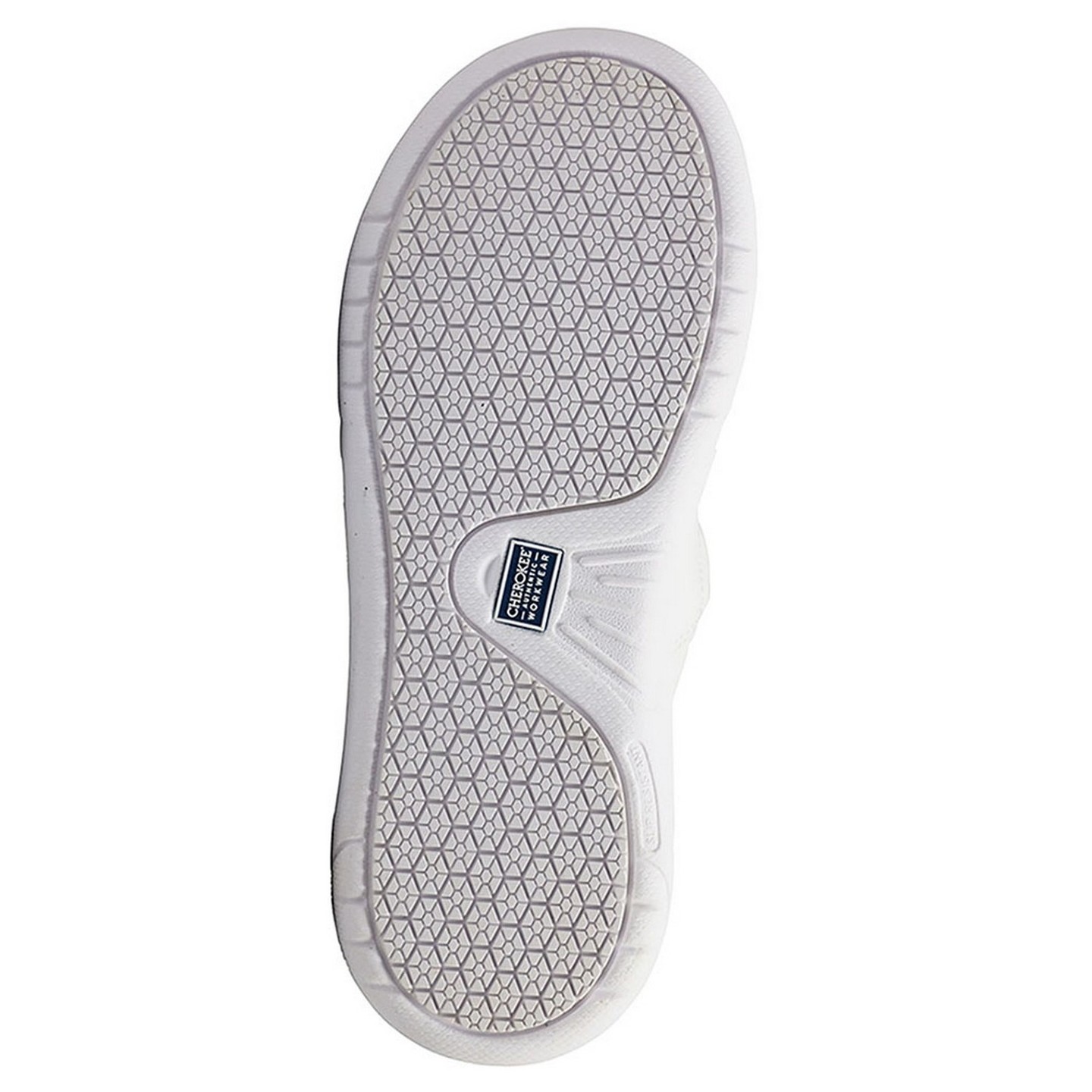 Melody White Slip Resistant Slip On Leather Shoe from Workwear Footwear by Cherokee