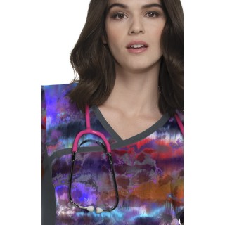 385PR koi Raquel Print Top - Smokey Hayze