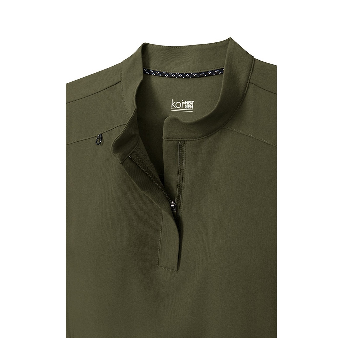 1081 koi Next Gen Driven Mandarin Collar Top