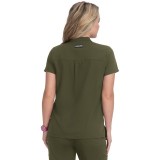 1081 koi Next Gen Driven Mandarin Collar Top