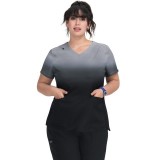 1088PLM koi Lite Reclaim Placement Top with Flex Panels - Platinum Grey/Black Ombre