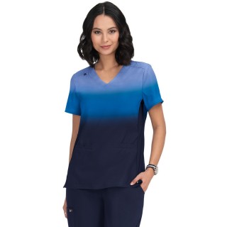1088PLM koi Lite Reclaim Placement Haut Ombre avec Panneaux en Tricot - True Ceil/Navy Ombre