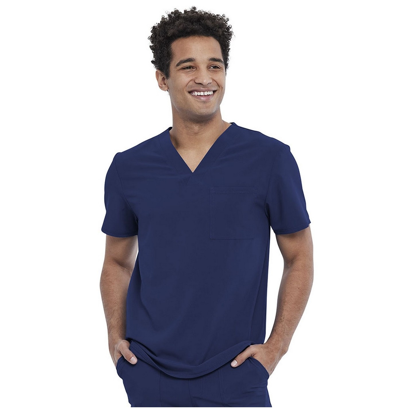 CKA689 Allura Men's Tuckable 2 Pocket Top by Cherokee