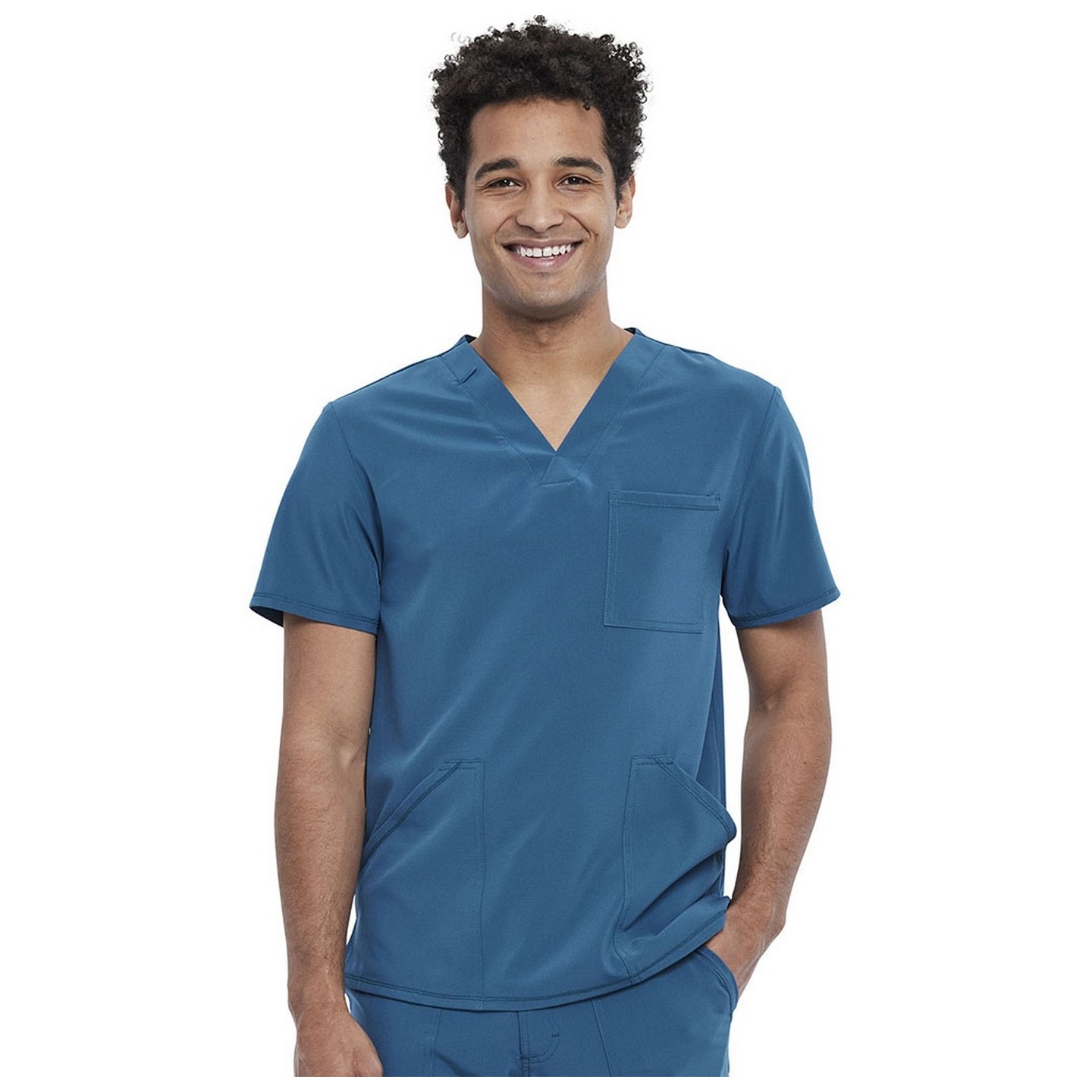 CKA686 Allura Men's 3 Pocket V-Neck Top by Cherokee