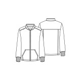 CKA686 Allura Haut à Col en V avec 3 Poches pour Hommes par Cherokee