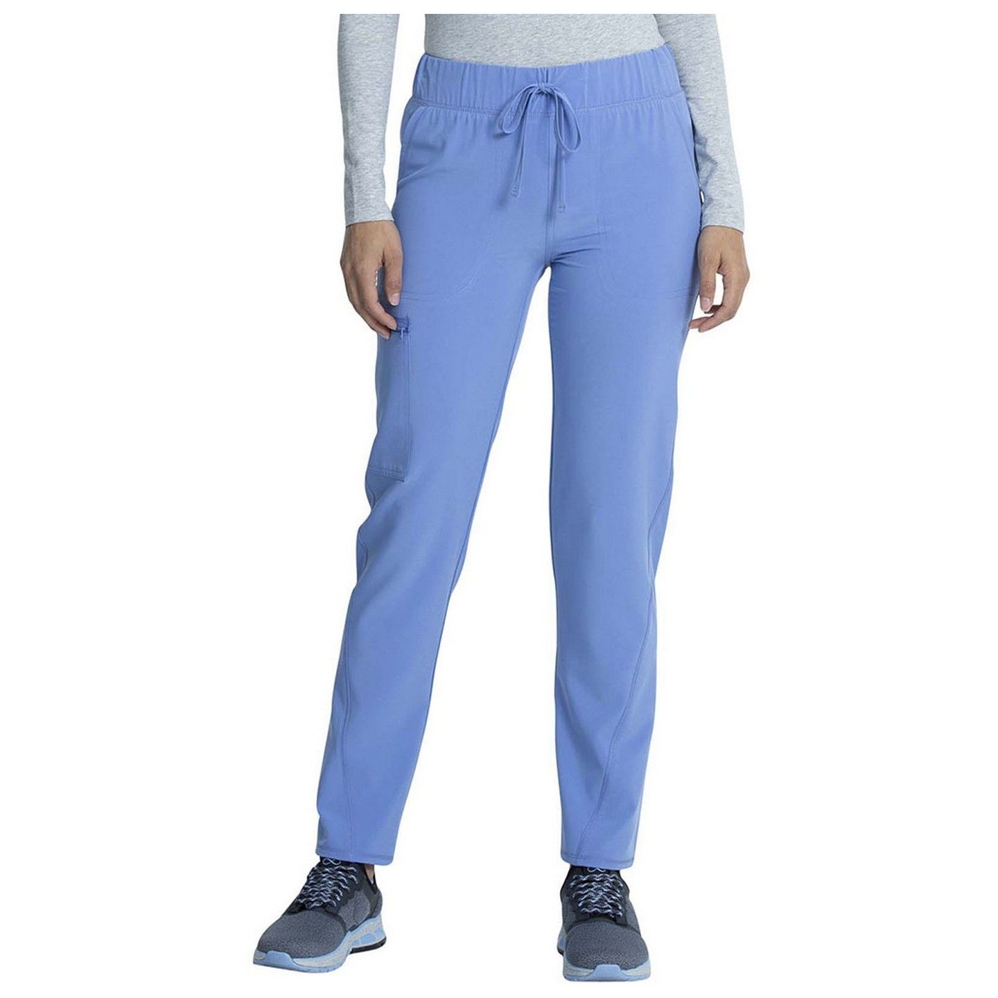 CKA184P Petite Allura Tapered Leg Drawstring Waist Pant by Cherokee