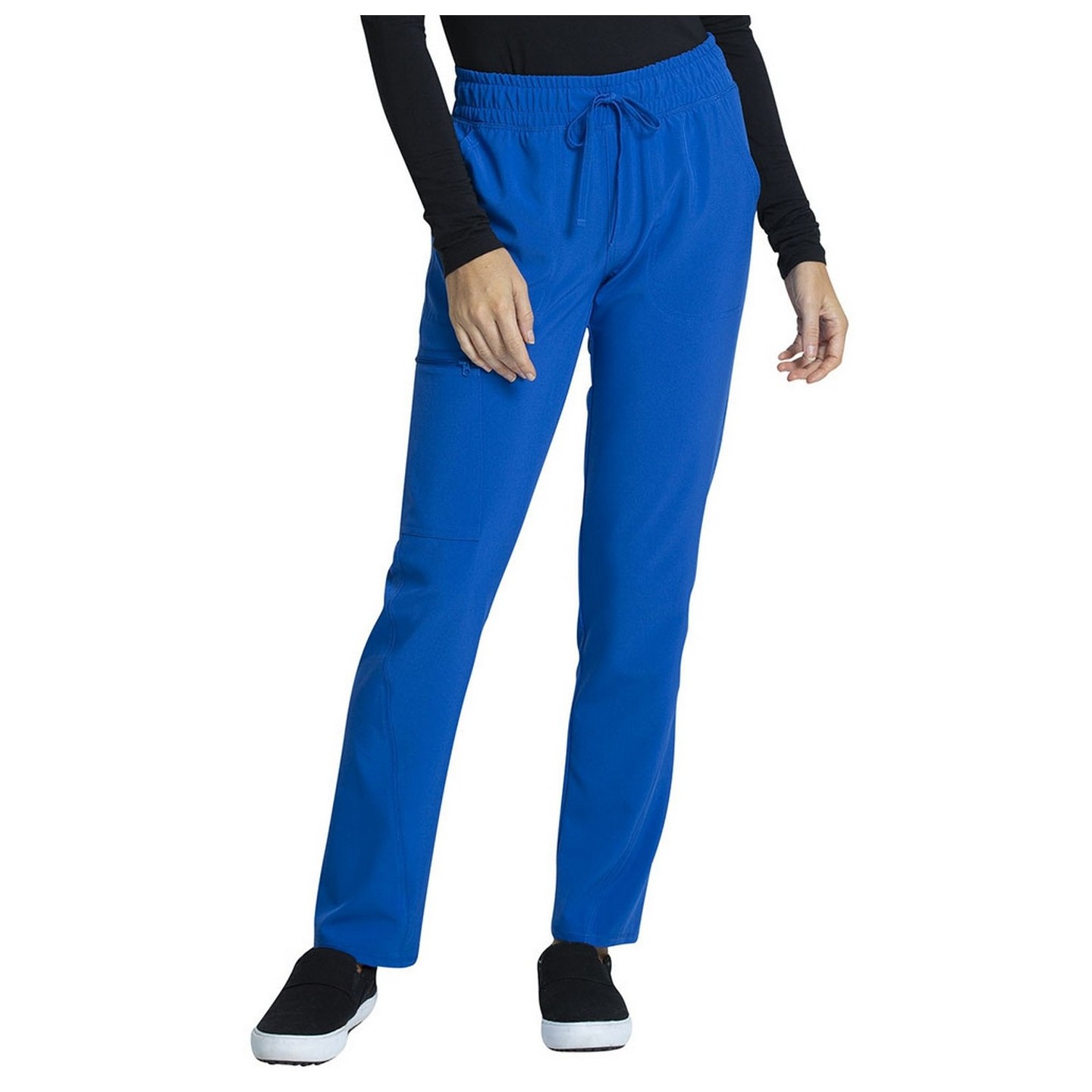 CKA184P Petite Allura Tapered Leg Drawstring Waist Pant by Cherokee