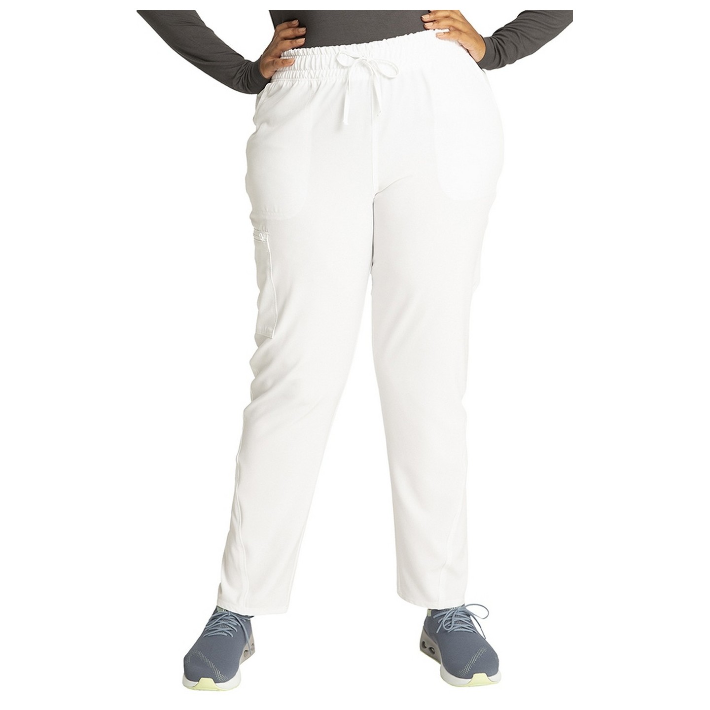 CKA184P Petite Allura Tapered Leg Drawstring Waist Pant by Cherokee