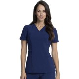 CKA684 Allura Fitted V-Neck 3 Pocket Top by Cherokee