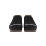 Brenna Black Burnished Suede Women's Slip On by Dansko