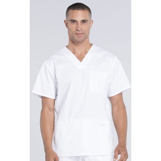 WW695 Workwear Professionals Haut à Col en V avec 4 Poches pour Hommes par Cherokee