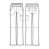 9133 Healing Hands Purple Label Tori Yoga Scrub Pants