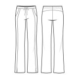 9095T Tall Healing Hands Purple Label Pantalons Taylor Jambes Coupées en Bottes