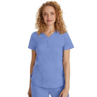 2167 Healing Hands Purple Label Jane Y-Neck Top