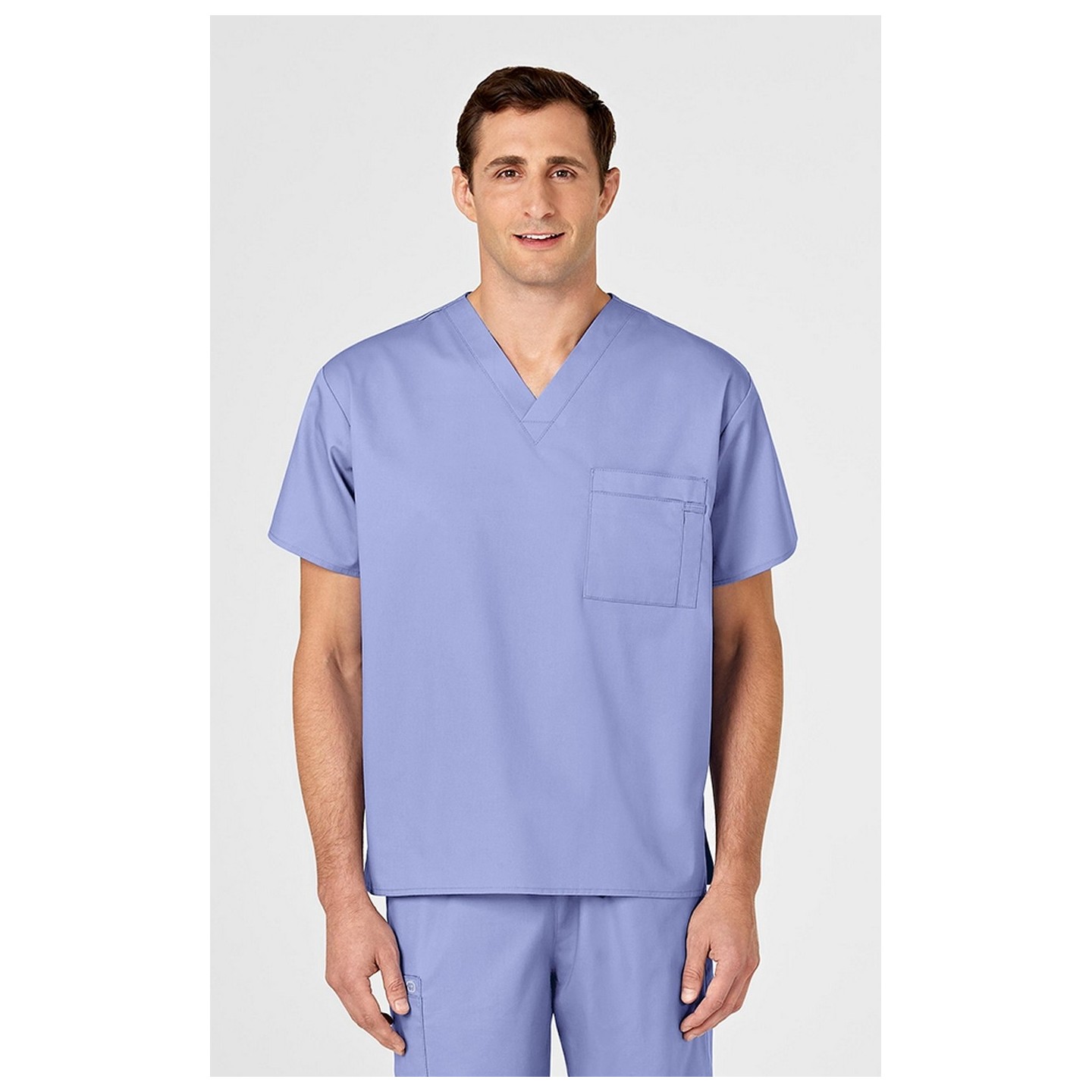 100 WonderWORK Unisex V-Neck Top with Chest Pocket